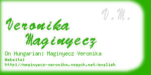 veronika maginyecz business card